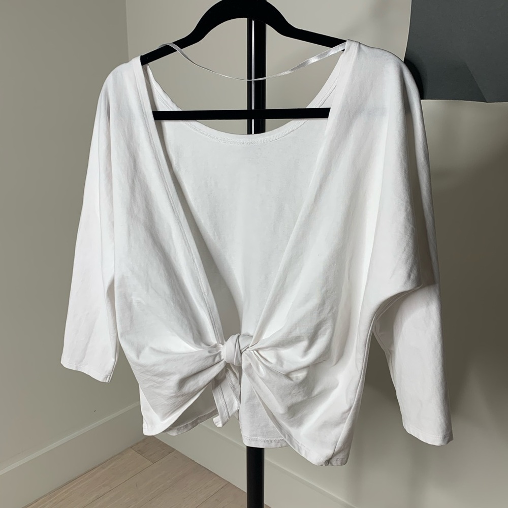 NWT Frame White Tie Shirt